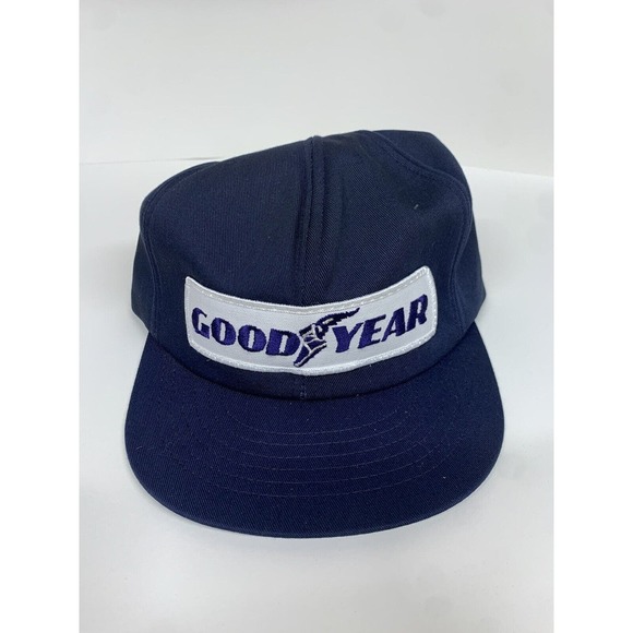 Vintage 80s Swingster USA Made Good Year Goodyear Racing Trucker Hat SnapBack - Picture 2 of 9